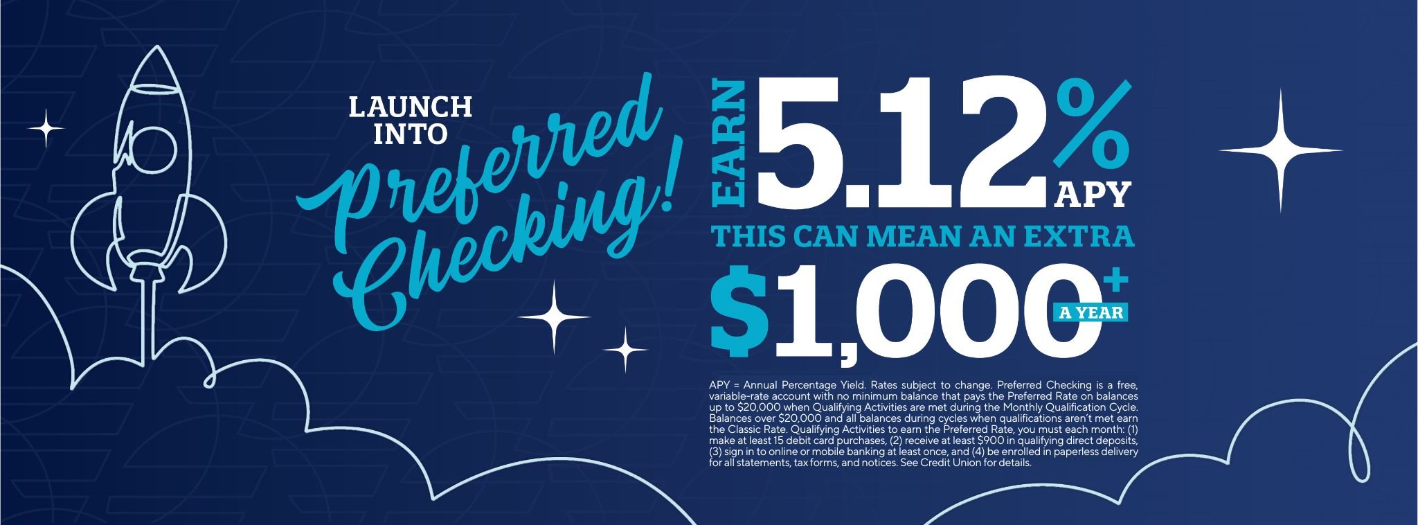 Launch into Preferred Checking!