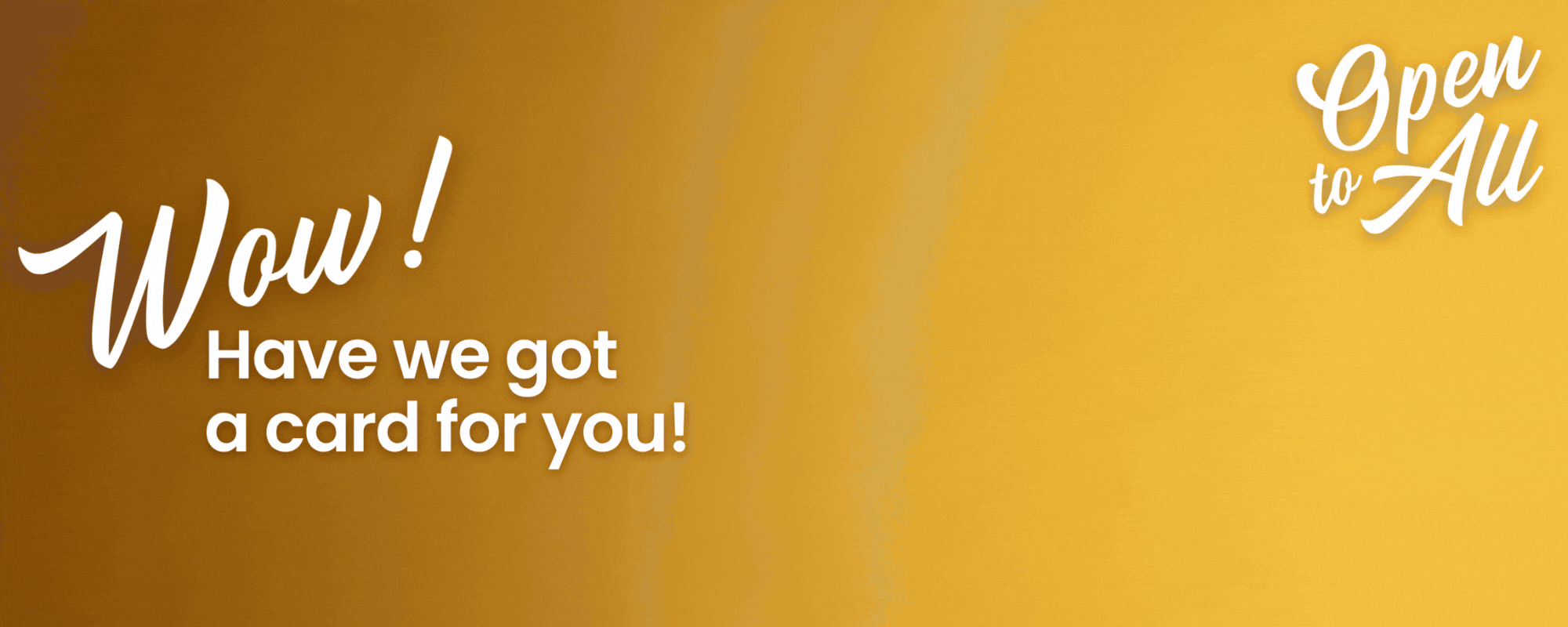 Wow, have we got a card for you!